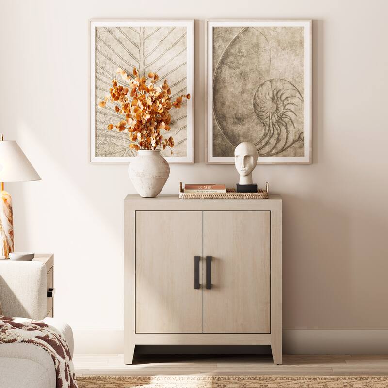 WAMPAT Farmhouse Buffet Cabinet with Door, Kitchen Sideboard for Dining & Living Room