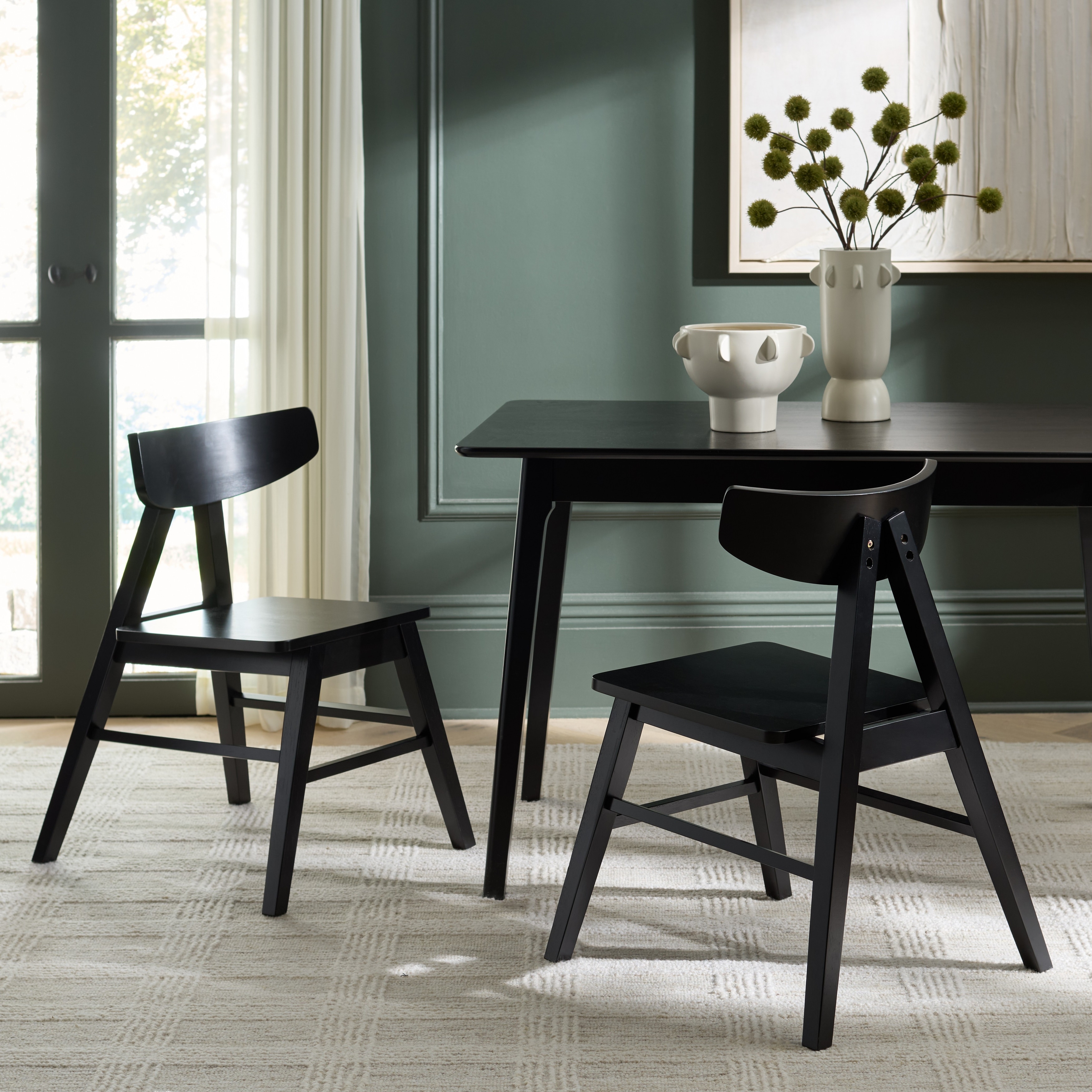 SAFAVIEH HOME Farrah Dining Chair (Set of 2) - 22"W x 20"D x 30"H