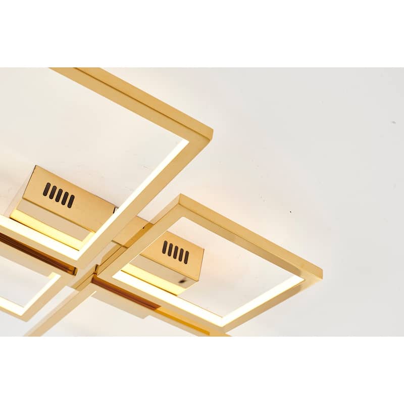 Farmhouse Flush Mount Light - Metal Ceiling Fixture with Crystal Accents - 24.4 Inch - 2.5