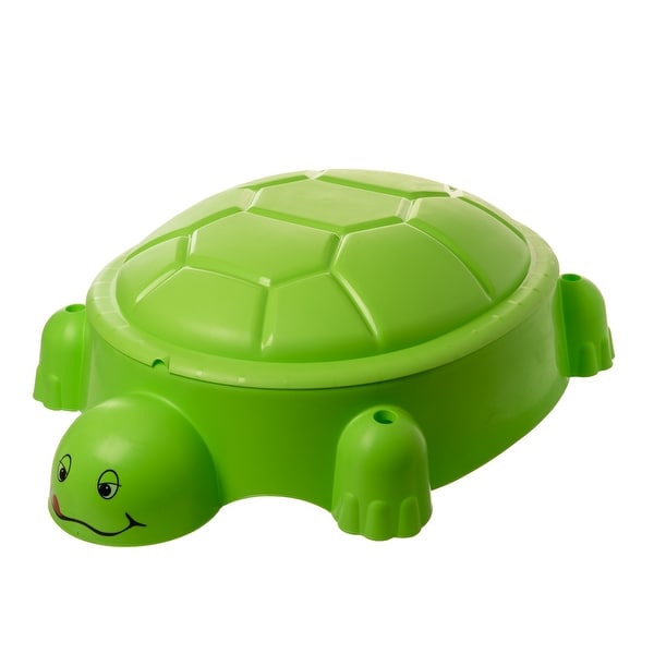 Sandbox Pool Kids Hippo with Cover Summer Round Purple Plastic Backyard Play 