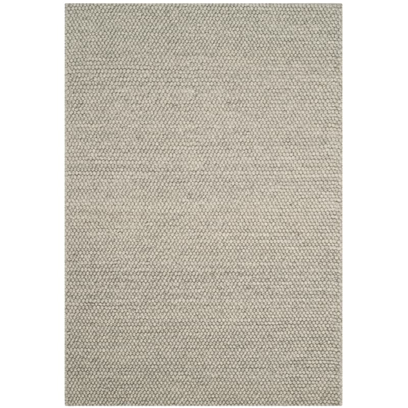 SAFAVIEH Handmade Natura Gonnie Wool Rug - 3' x 5' - Silver
