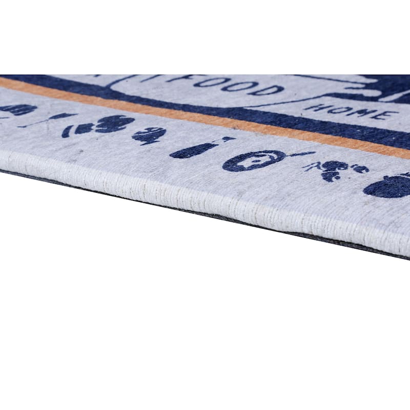 Luxurious Woven Cotton Cushioned Thick Kitchen Mat Rug - Anti-Fatigue, Anti-Skid, - 18''x30''