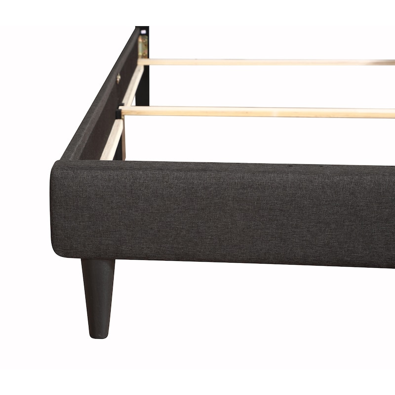 Black Twin Bed with Casual Transitional Style, Sleek Finish and Sturdy Frame for Guest Rooms, Kids' Rooms or Cozy Spaces