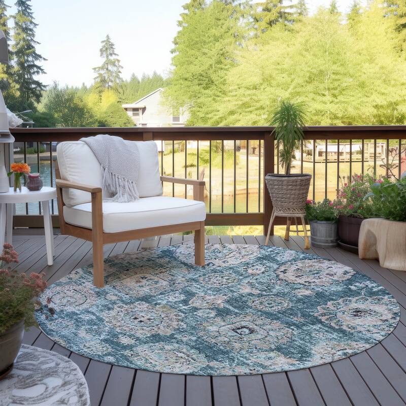 Machine Washable Indoor/ Outdoor Chantille Persian Vintage Rug
