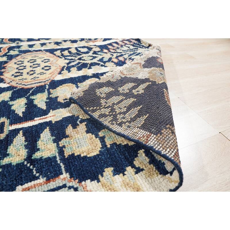 Hand-Knotted Wool Modern Knot Rug, 5' x 8', Brown Area Rug, Elegant Contemporary Soft Texture for Living Room - L