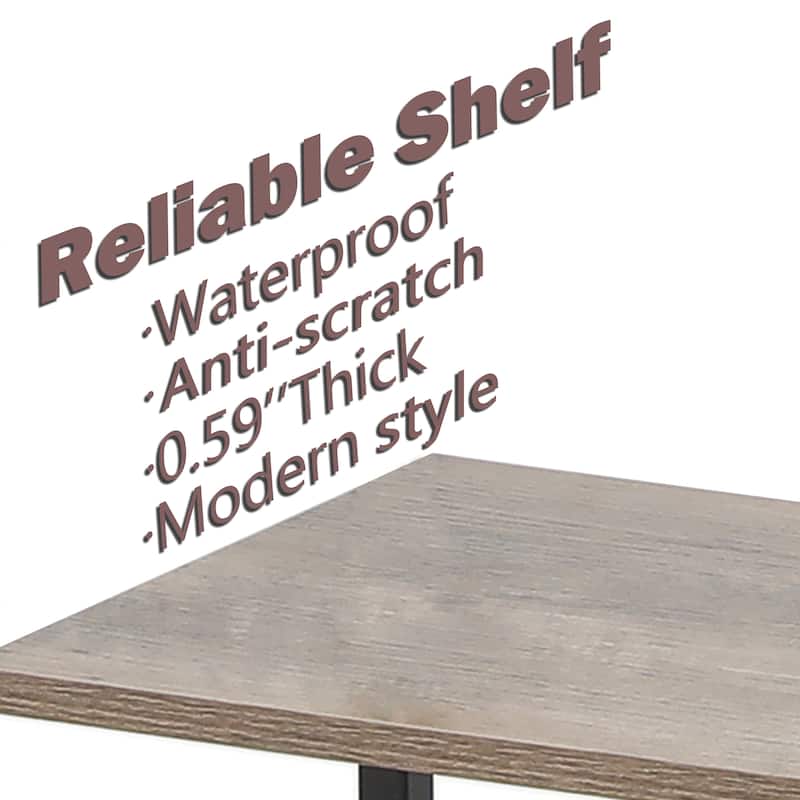 Carbon Loft Ogzewalla 4-shelf Wood and Metal Ladder Bookcase