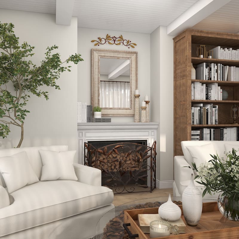 Green Metal Leaf Home Wall Decor