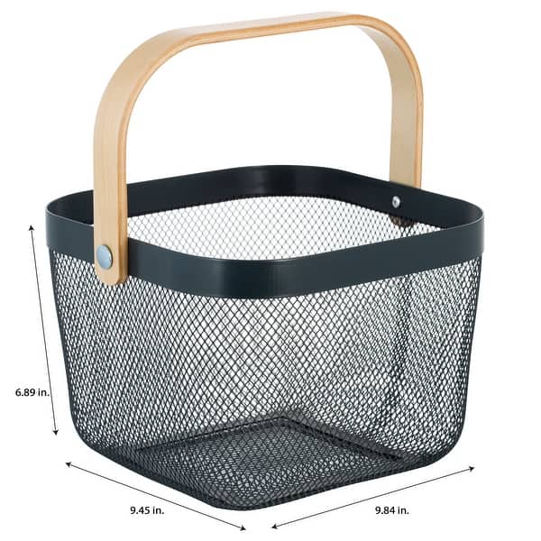 Simplify Mesh Tote with Bamboo Handle