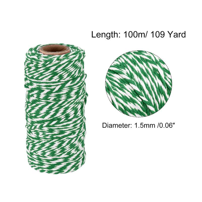 Twine Packing String Cotton Twine Rope for Gift Wrapping, Christmas