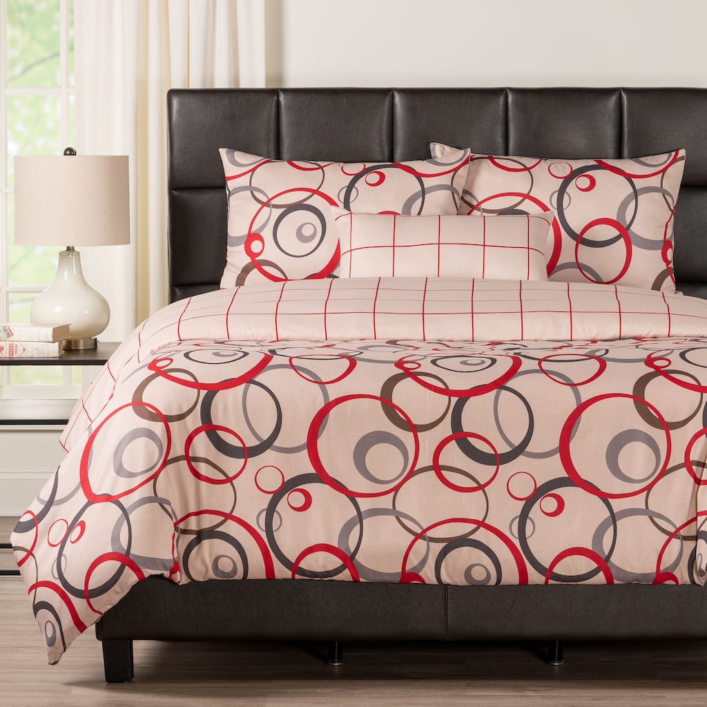 Circlet Reversible Print Duvet Set