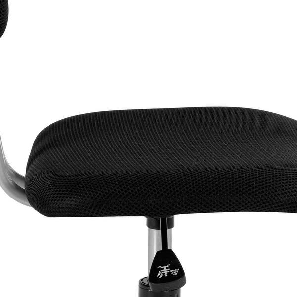 Shop Gymax Armless Mid Back Mesh Office Chair Swivel Height