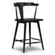 preview thumbnail 3 of 11, Poly & Bark Enzo 23.5" Seat Height Counter Stool - Solid Oak Wood