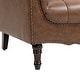 preview thumbnail 45 of 72, Tufted Accent Chair Vegan Leather Armchair for Living Room