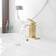preview thumbnail 34 of 40, Vibrantbath Commercial Waterfall Spout Bathroom Sink Faucet Brushed Gold