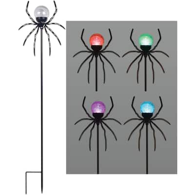 "Indigo", Solar Spider Garden Stake