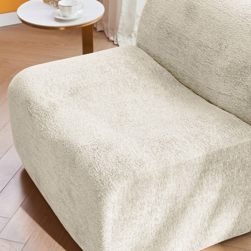 Comfortable and Space-Saving Single Foam Compression Sofa Chair with Footrest + Pillow