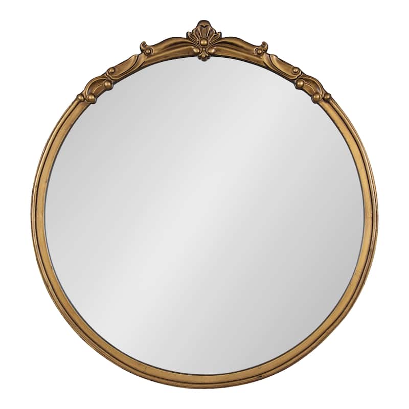Kate and Laurel Marchon Framed Wall Mirror - 30" Diameter