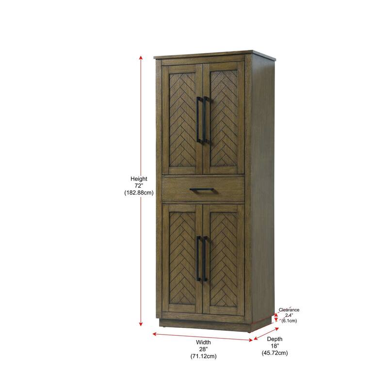 Raphael Bath Storage Cabinet (16-28 In.)