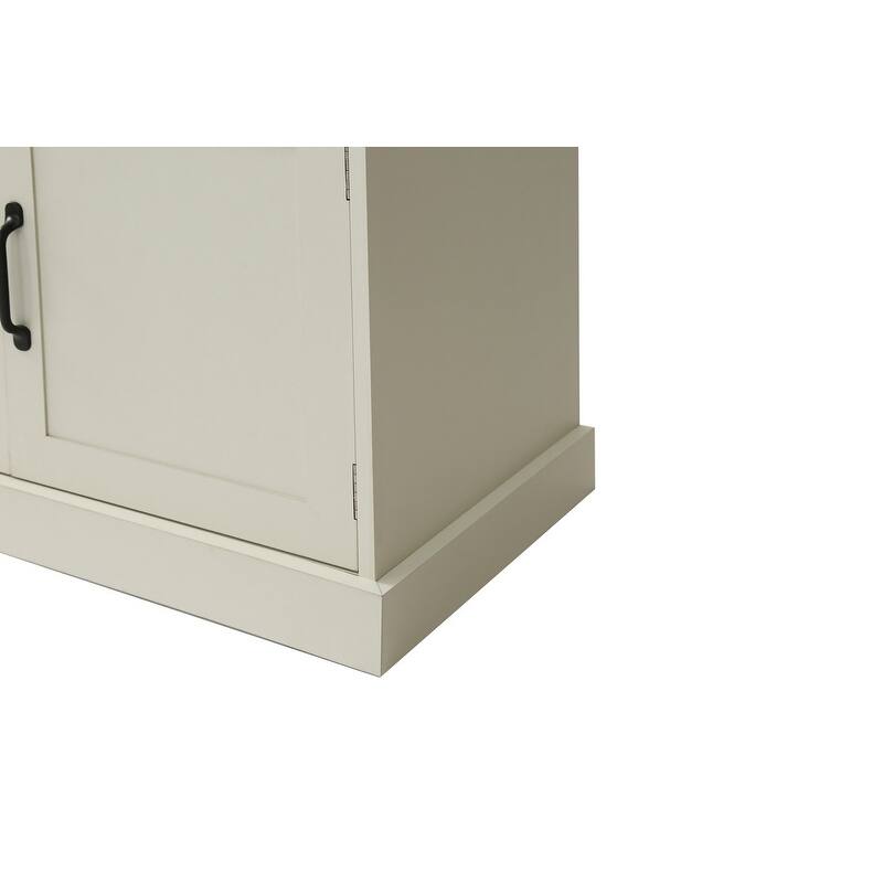 47inch 3-in-1 Hall Tree with Cushion, Entryway Bench