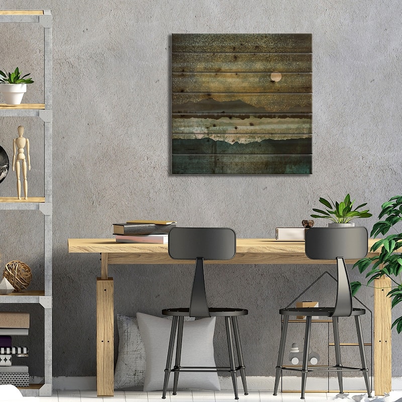 Stars Print On Wood by SpaceFrog Designs - Multi-Color