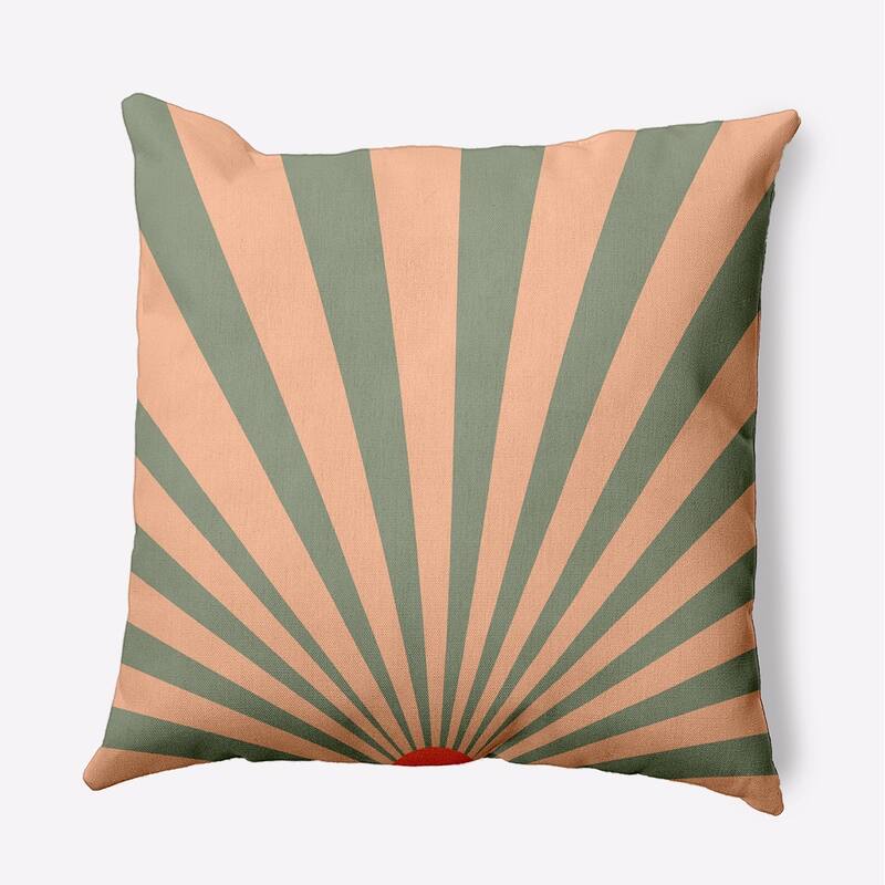 Sunset Decorative Throw Pillow - 26" x 26" - Moss