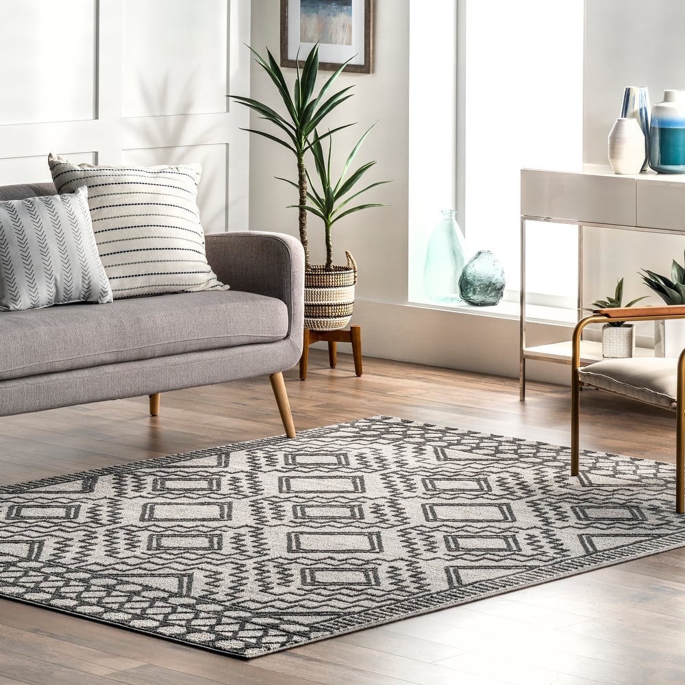 Nuloom Cameron High Low Textured Moroccan Area Rug