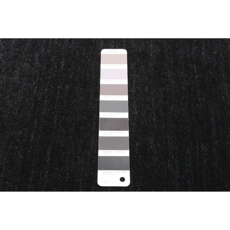 ECARPETGALLERY Hand Loomed Kashkuli Gabbeh Charcoal Wool Rug - 4'0 x 5'7