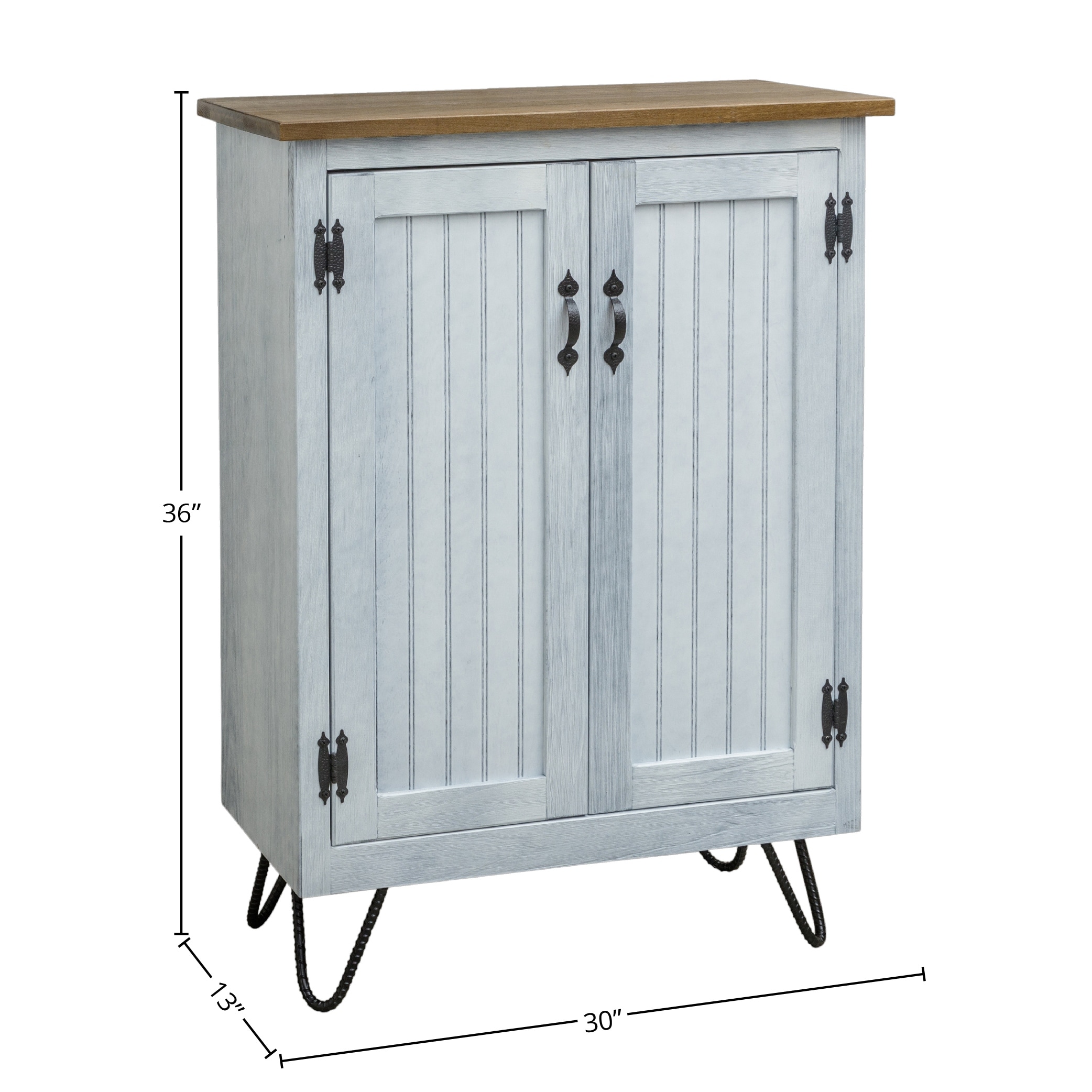 Campbell Traditional 42 inch Tall Accent Cabinet with 2 Doors and