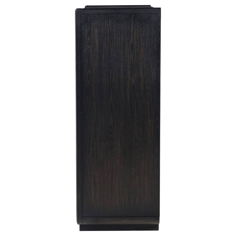 Leandro 5-drawer Bedroom Chest of Drawers Burnished Black