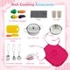 preview thumbnail 37 of 39, Costway Wooden Kids Play Corner Kitchen with Realistic Lights & Sounds - See Details