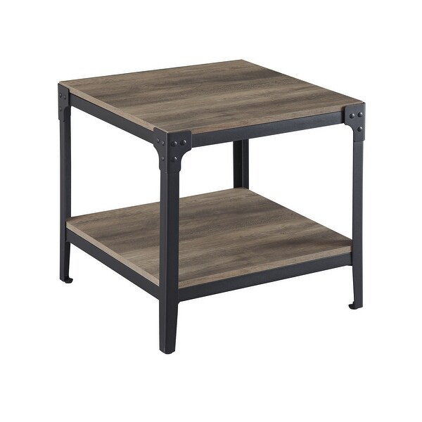 Walker Edison Witten Angle Iron Side Tables (Set of 2) - Bed Bath
