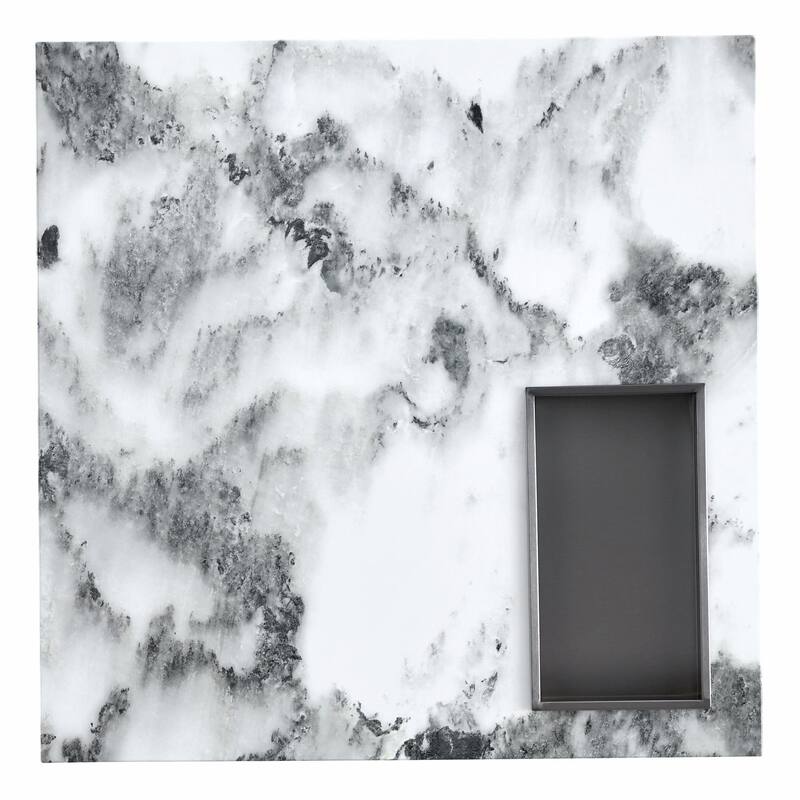 Modern Coffee Table with Imitation Marble Patterns