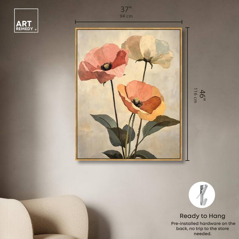 Blush and Ochre I Canvas by Art Remedy