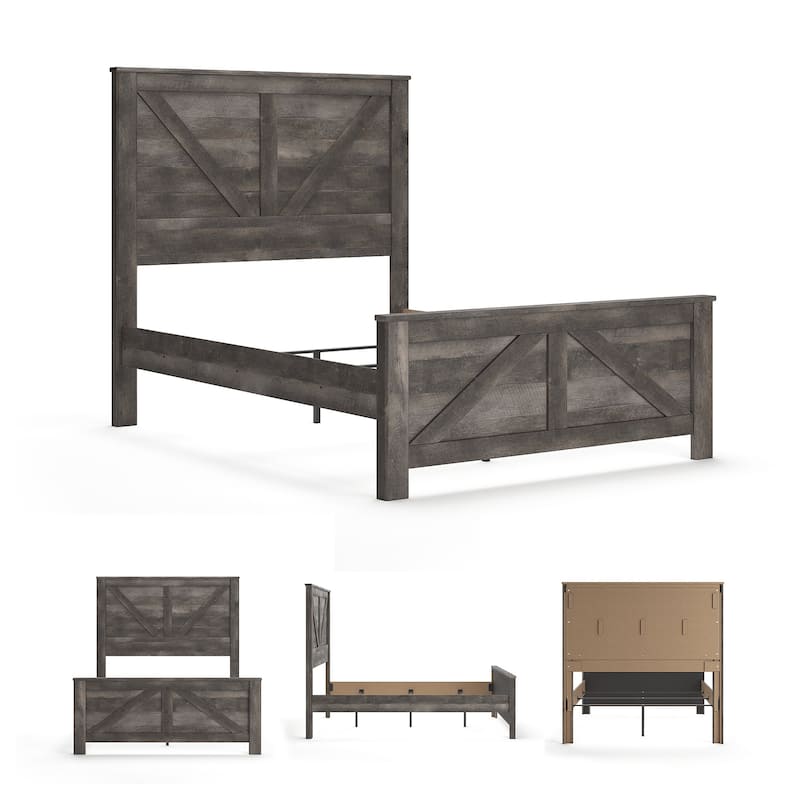 Wynnlow Cross-Buck Panel Bed.