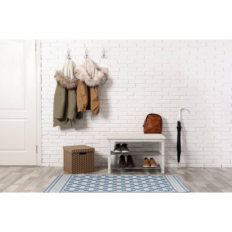 Cross and Squares Rug