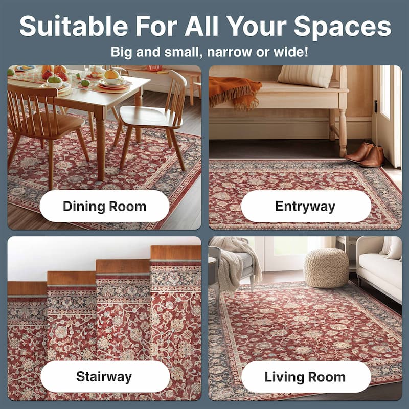 Well Woven Asha Rome Vintage Oriental Persian Flat-Weave Area Rug