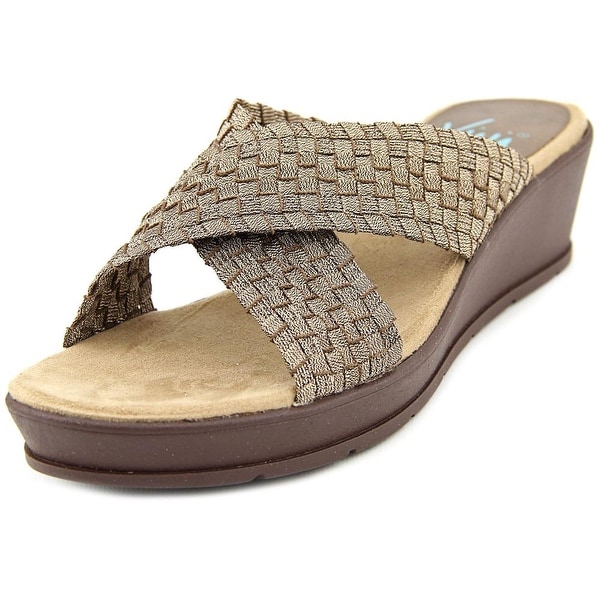 Yuu Fanen Open Toe Canvas Slides Sandal