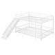 preview thumbnail 9 of 78, Metal Bunk Bed with Slide and Guardrails for Kids, Boys and Girls, Bedroom