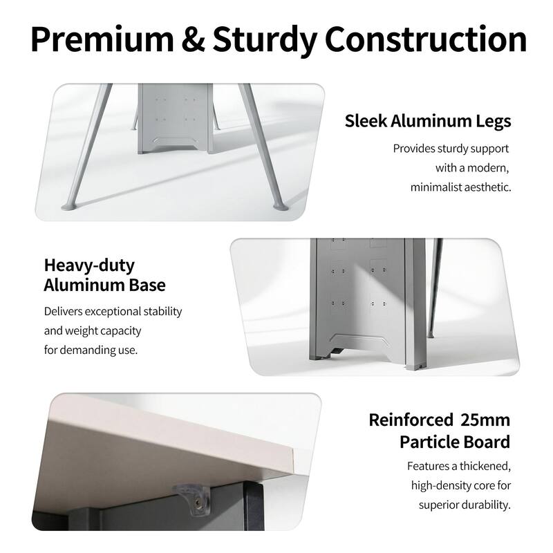 Modern 110"L Conference Table 8-Person Meeting Table