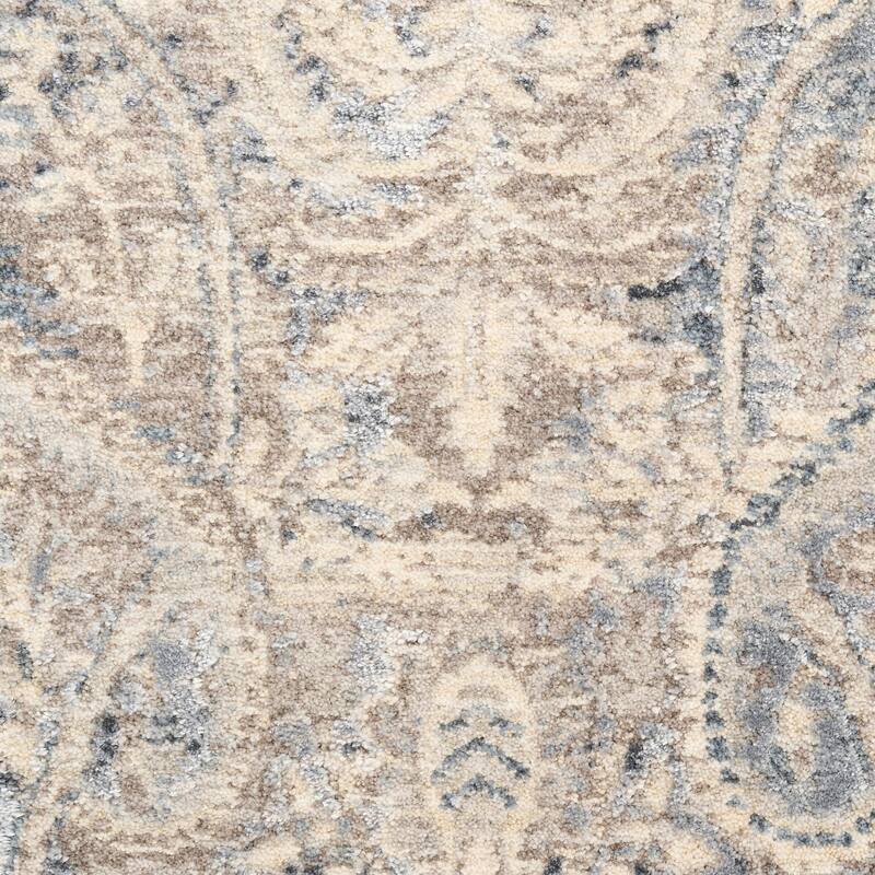 Nourison Home Sultana Indoor only Blue Fringed Persian Area Rug