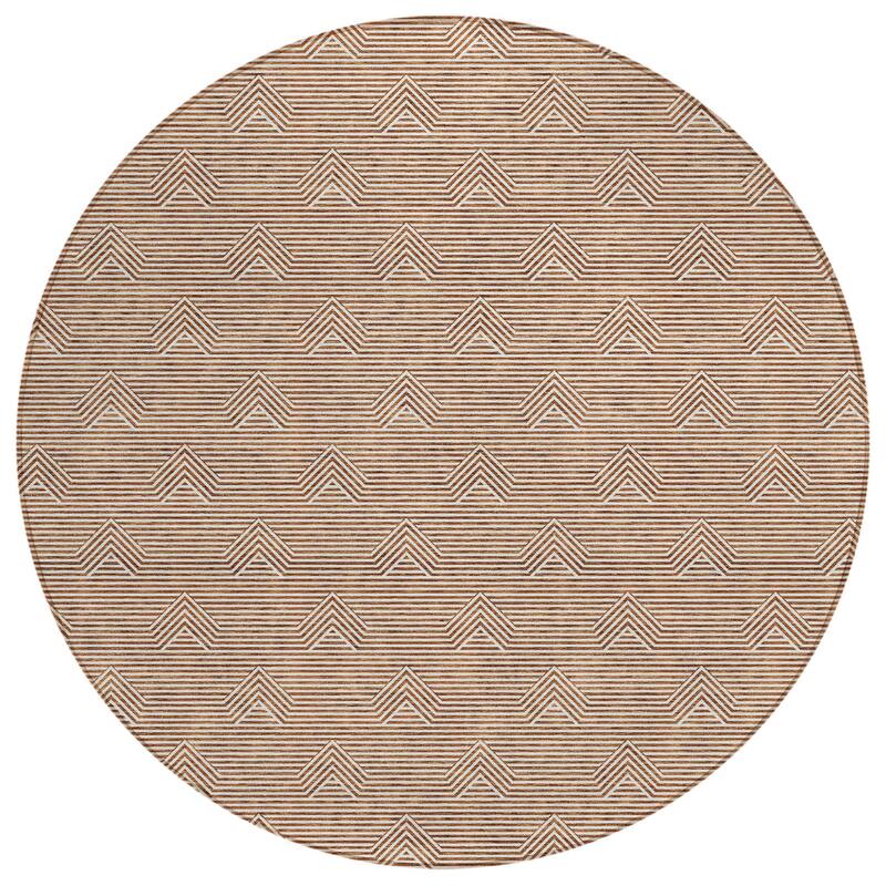 HomeRoots Geometric Transitional Rectangle Outdoor Rug