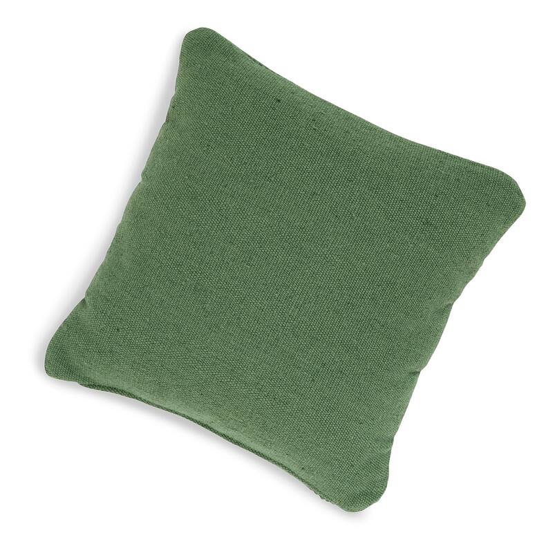 Dco Throw Pillow Set of 4, Indoor Outdoor, Woven Geometric Design, Green