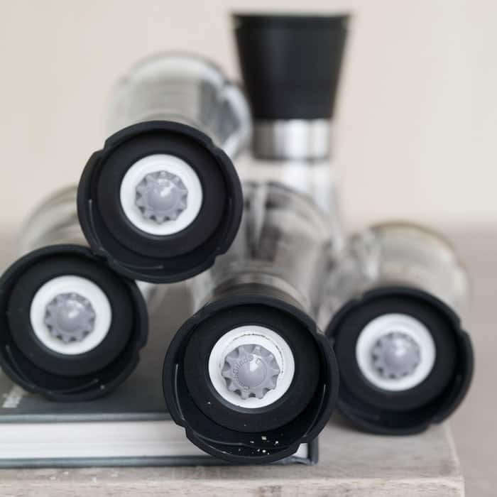 Rosendahl Grand Cru Salt Mill, Black/Steel - H: 8.1"