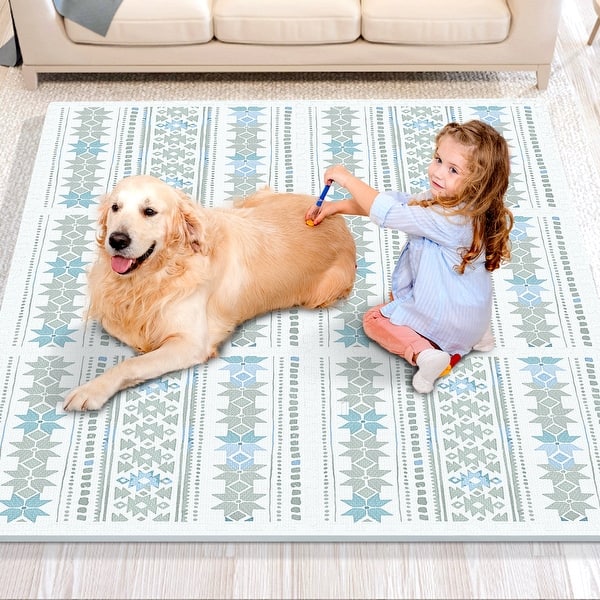 slide 2 of 20, Kids Play Mat, Toddler Play Mat with EVA Foam, Puzzle Play Mat, Interlocking Toddler Mats for Play Room, Nursery 6 Tiles