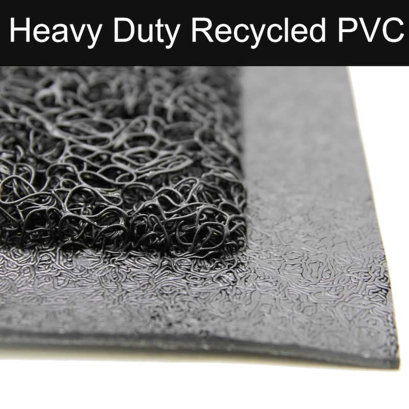 Outdoor Runner Mat Scraper Front Door Mat Recycled PVC 48"x18"