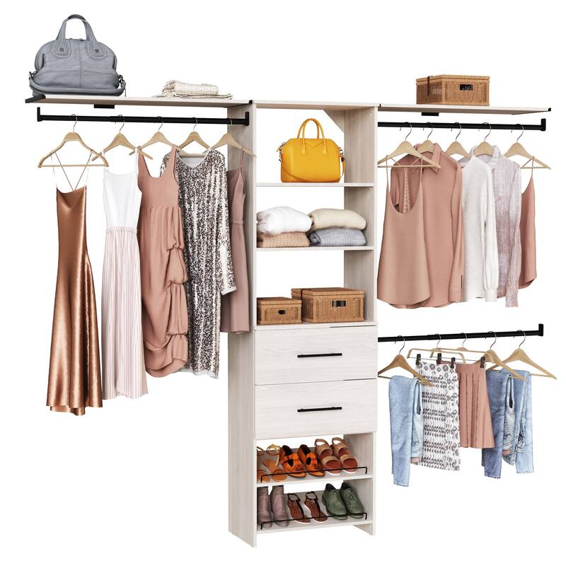 CloseetMaid SuiteSymphony Modern 25-inch Tower 2-Drawer Closet System