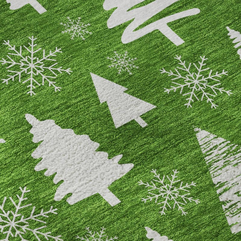Premium Washable Super Soft Christmas Tree Mayfield Rug