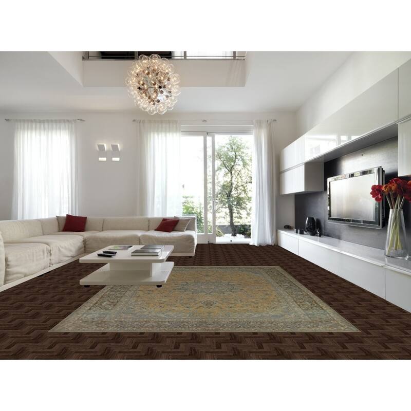 Traditional Najafabad Persian Area Rug Hand-Knotted Wool Carpet - 9'10" x 13'1"