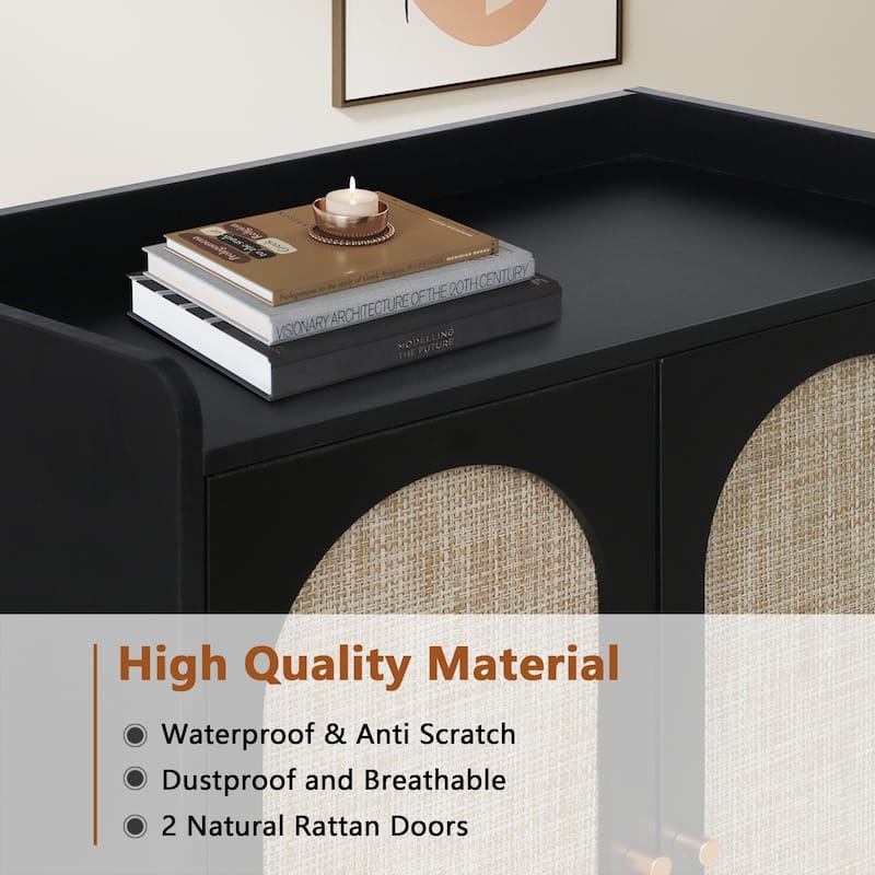 4-Tier 16 Pairs Shoe Storage Cabinet With Doors