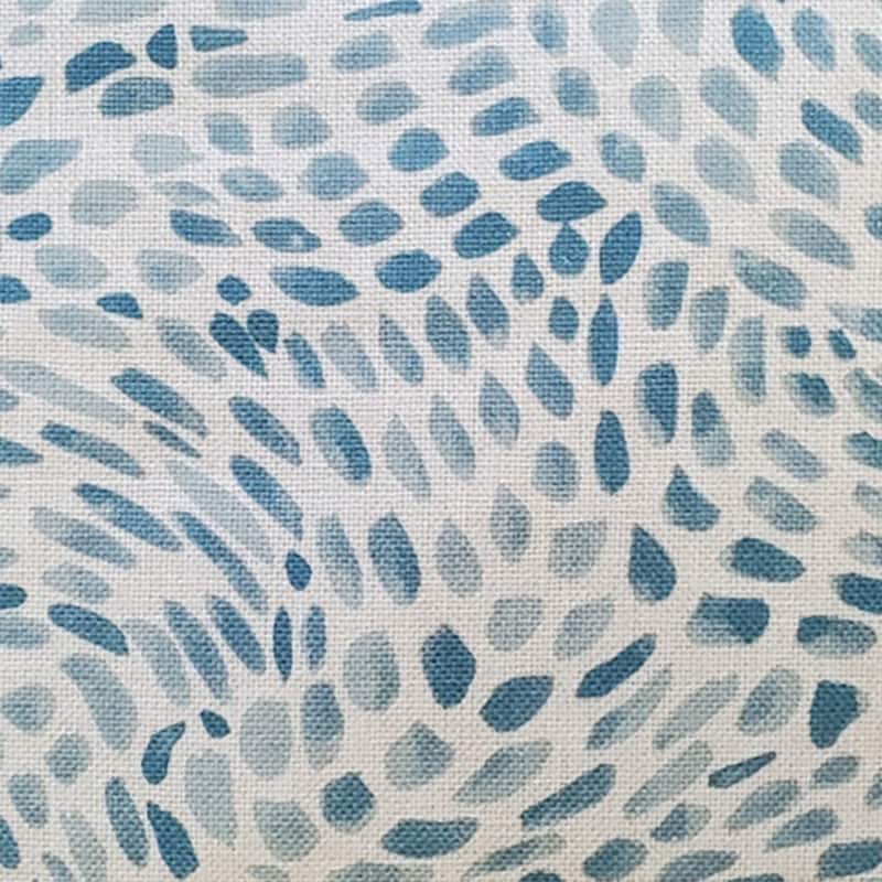 Matisse Dots 12x19 Throw Pillow with Polyfill Insert, Toile Blue